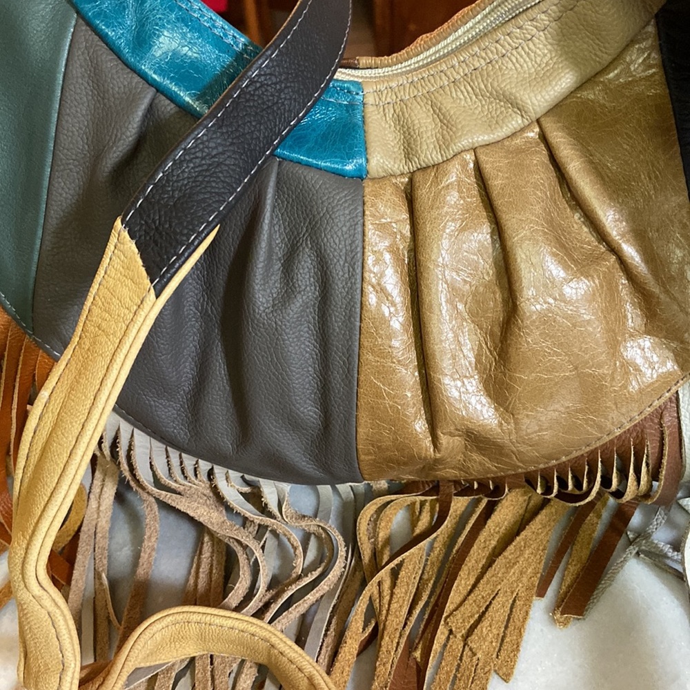 Leather crossbody Bag vintage - Picture 2 of 8